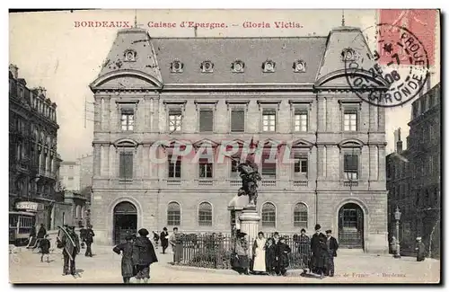Cartes postales Banque Caisse d&#39Epargne Gloria Victis Bordeaux