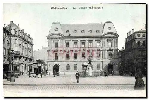 Cartes postales Banque Caisse d&#39Epargne Bordeaux Tramway