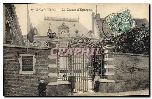 Cartes postales Banque Caisse d&#39Epargne Beauvais Enfants