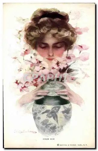 Cartes postales Fantaisie Illustrateur Femme