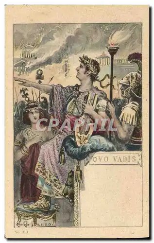 Cartes postales Fantaisie Illustrateur Quo Vadis Cesar