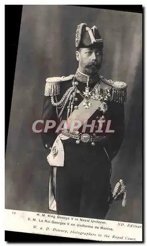 Ansichtskarte AK HM King George V in naval uniform