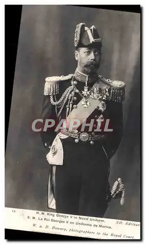 Cartes postales HM King George V in naval uniform