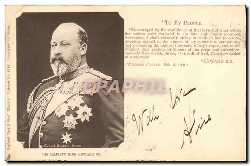 Cartes postales His majety King Edward VII