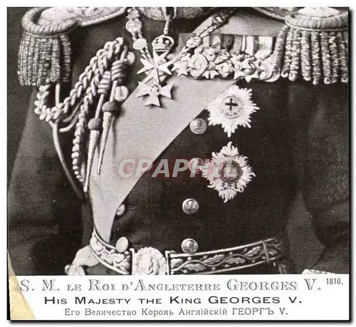 Ansichtskarte AK SM Le roi d&#39Angleterre Georges V