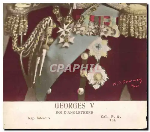 Cartes postales Georges V Roi d&#39Angleterre