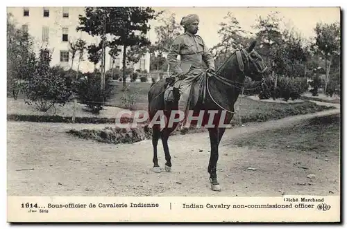 Ansichtskarte AK Militaria Sous officier de cavalerie indienne