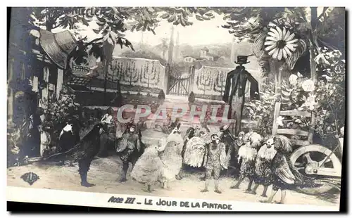 Cartes postales Theatre Rostand Coq Chantecler Le jour de la pintade