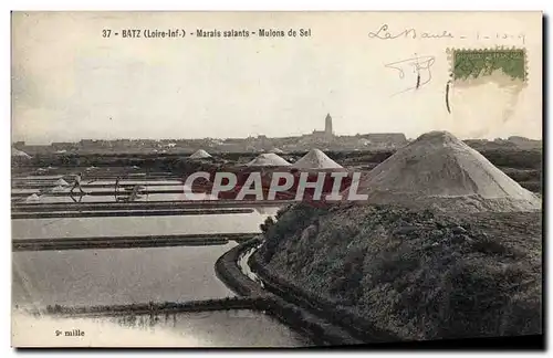 Ansichtskarte AK Marais salants Mulons de sel Batz