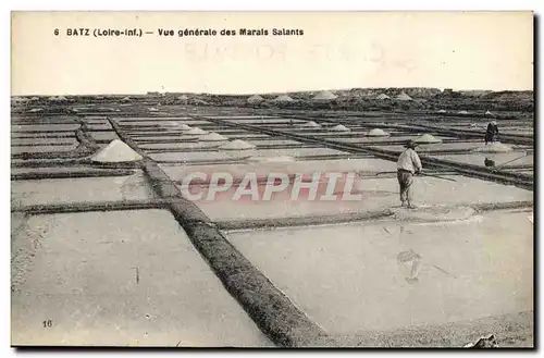 Cartes postales Vue generale des Marais salants Batz