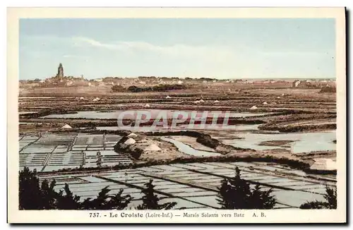 Cartes postales Marais salants vers Batz Le Croisic