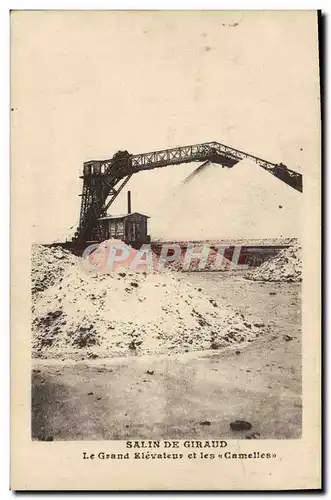 Cartes postales Marais salants Salin de Giraud Le grand elevateur et les Camelles