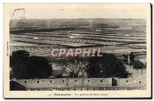 Cartes postales Noirmoutier Vue generale des Marais salants