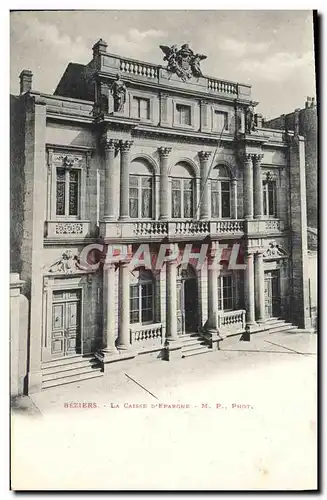 Cartes postales Banque Beziers La Caisse D&#39Epargne