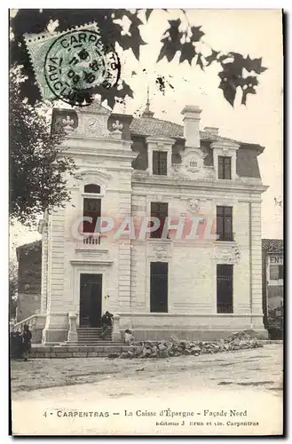 Cartes postales Banque Carpentras La Caisse d&#39Epargne Facade Nord