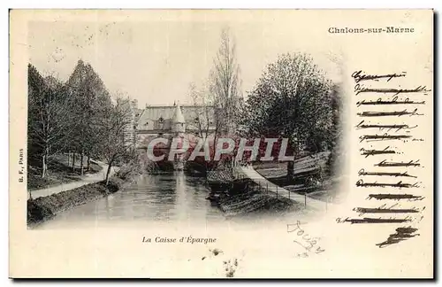 Cartes postales Banque Chalons sur Marne La Caisse d&#39Epargne