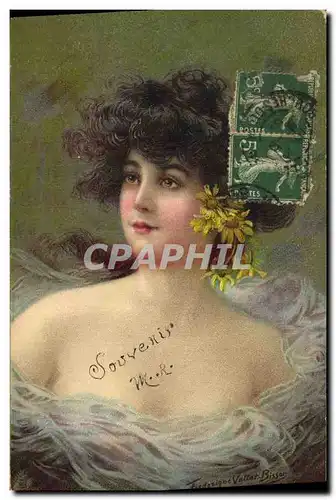 Cartes postales Fantaisie Illustrateur Femme