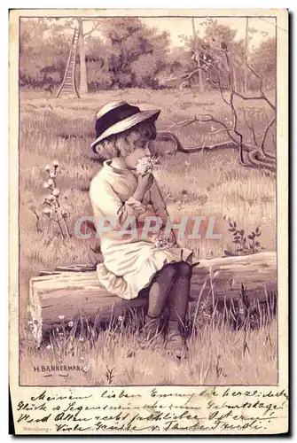 Cartes postales Fantaisie Illustrateur Enfant Bannerman