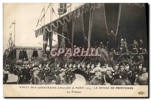 Ansichtskarte AK Visite des souverains anglais a Paris 1914 La revue de Printemps La tribune