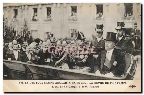 Ansichtskarte AK Visite des souverains anglais a Paris 1914 La revue de Printemps SM Le Roi Georges V et M Poinca