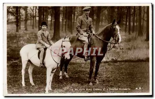 Cartes postales His Majesty George VI & Princess Elizabeth