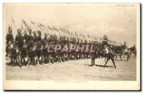 Cartes postales Militaria Bengal Lancers