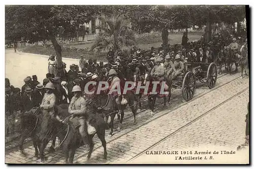 Cartes postales Militaria Armee de l&#39Inde L&#39artillerie