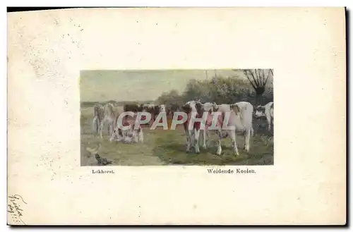 Cartes postales Vaches Vache Lokhorst Weidende Koeien