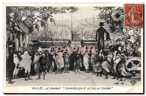 Ansichtskarte AK Theatre Edmond Rostand Chantecler et le coq de combat