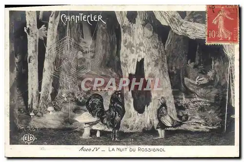 Cartes postales Theatre Edmond Rostand Chantecler La nuit du rossignol Champignon