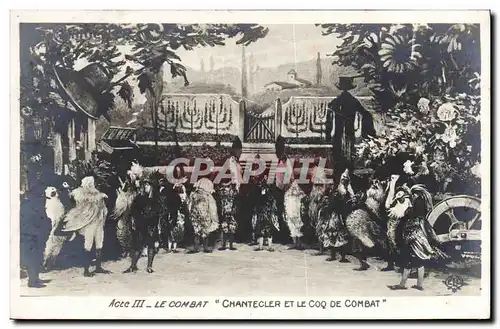 Ansichtskarte AK Theatre Edmond Rostand Chantecler et le coq de combat