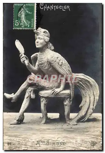 Cartes postales Theatre Edmond Rostand Chantecler Mme Simone