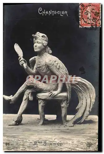 Cartes postales Theatre Edmond Rostand Chantecler Mme Simone