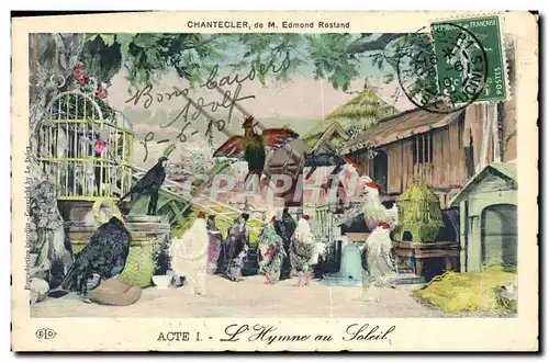 Cartes postales Theatre Edmond Rostand Chantecler L&#39hymne au soleil