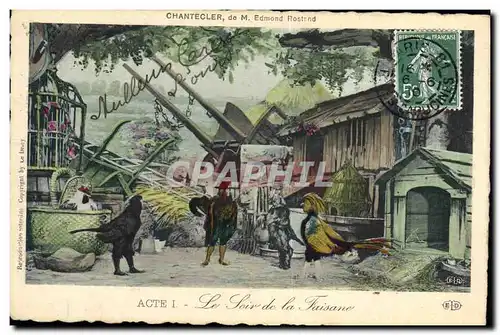Cartes postales Theatre Edmond Rostand Chantecler Le soir de la faisane