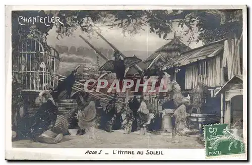 Cartes postales Theatre Edmond Rostand Chantecler L&#39hymne au soleil