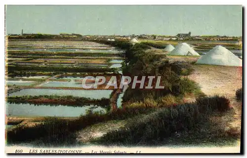 Cartes postales Folklore Marais salants Les Sables d&#39Olonne