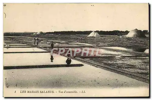 Cartes postales Folklore Marais salants Vue d&#39ensemble