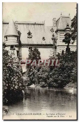 Ansichtskarte AK Banque Caisse d&#39Epargne Facade sur le parc Chalons sur Marne