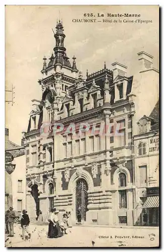 Cartes postales Banque Chaumont Hotel de la Caisse d&#39Epargne