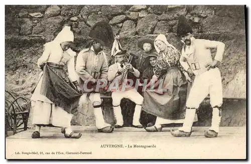 Cartes postales Folklore Auvergne La Montagnarde