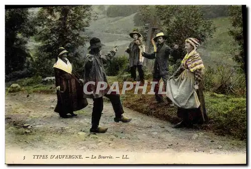 Ansichtskarte AK Folklore Auvergne La bourree