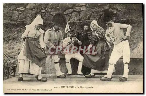 Cartes postales Folklore Auvergne La Montargnade