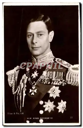 Cartes postales HM King George VI