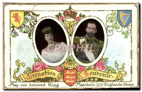 Cartes postales Coronation Souvenir Lion