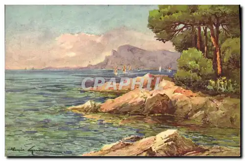 Cartes postales Fantaisie Illustrateur Cote d&#39Azur