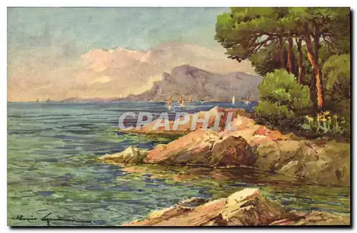 Cartes postales Fantaisie Illustrateur Cote d&#39Azur