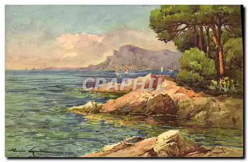 Cartes postales Fantaisie Illustrateur Cote d&#39Azur