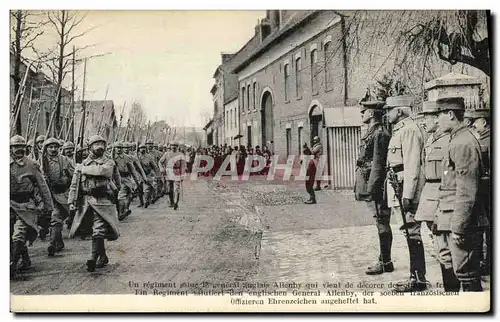 Cartes postales Medaille Le general Allenby vient de decorer un regiment Militaria