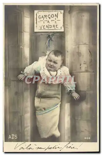 Cartes postales Fantaisie Bebe Enfant Garcon a vendre